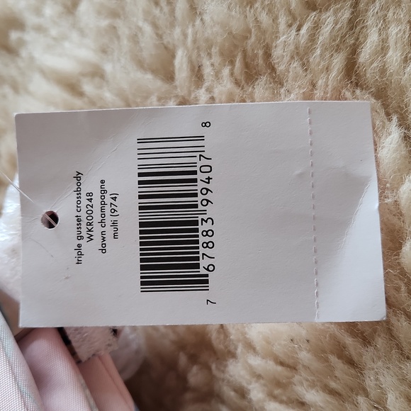 NWT Kate Spate Triple Gusset Pink Dawn Champagne Crossbody ๐พ ๐ - Picture 16 of 16